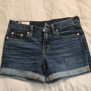 Gap 5" denim short, mid-rise, 0/25